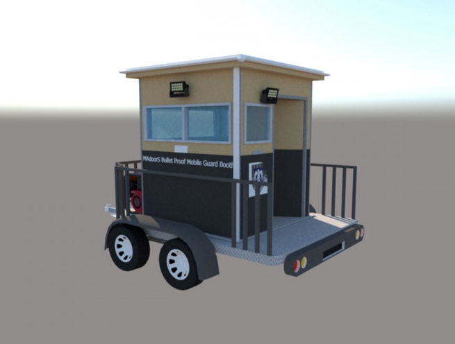 Mobile Bulletproof Guard Booth - Portable Bullet Resistant Guard Shack - Image 11