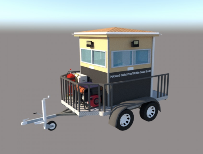 Mobile Bulletproof Guard Booth - Portable Bullet Resistant Guard Shack - Image 12