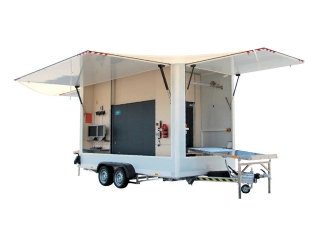 Mobile Pulled Type Trailer X-ray Handbag Baggage Scanner - Image 2