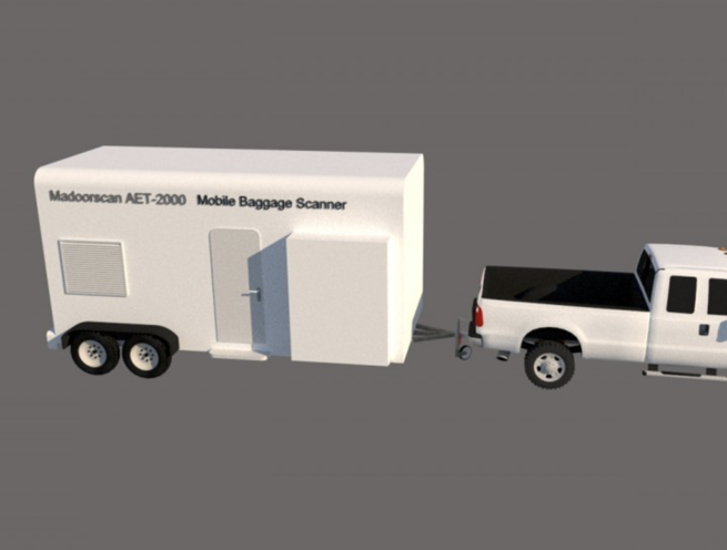 Mobile Pulled Type Trailer X-ray Handbag Baggage Scanner - Image 4