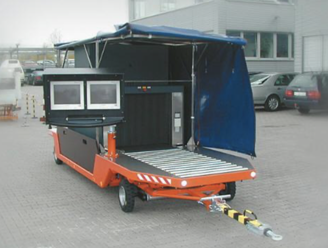 Mobile Pulled Type Trailer X-ray Handbag Baggage Scanner - Image 3