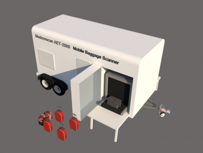 Mobile Pulled Type Trailer X-ray Handbag Baggage Scanner - Image 7