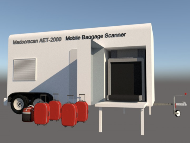 Mobile Pulled Type Trailer X-ray Handbag Baggage Scanner - Image 6