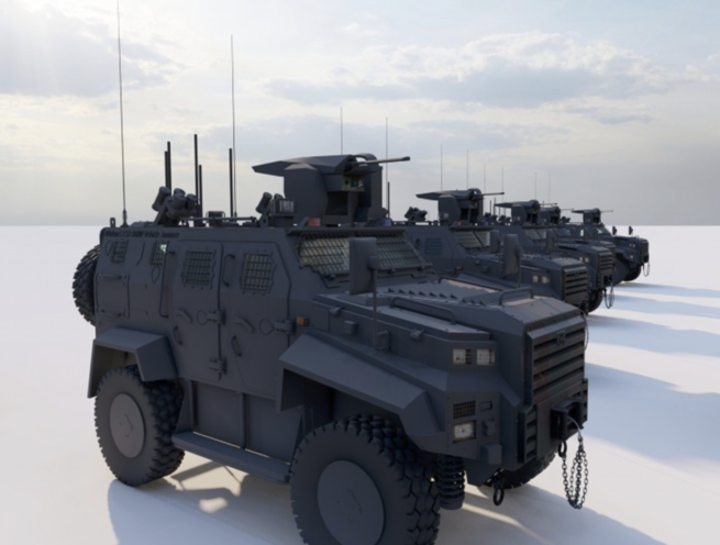 Armored Military Vehicle Signal Jammer System