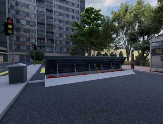 Surface Mounted Impact Test Anti-ram Wedge Barrier Road Blocker - Image 2