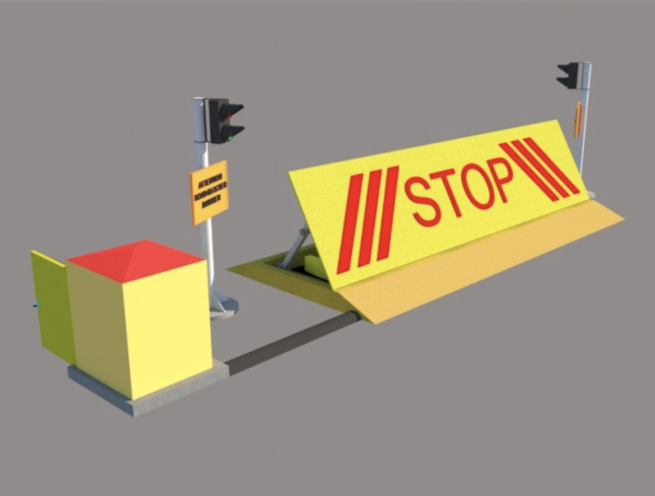 Surface Mounted Impact Test Anti-ram Wedge Barrier Road Blocker - Image 6