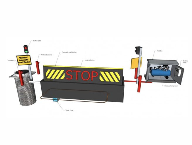 Pneumatic Road Blocker Barrier - Image 2