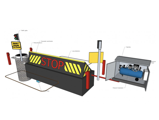 Pneumatic Road Blocker Barrier - Image 9