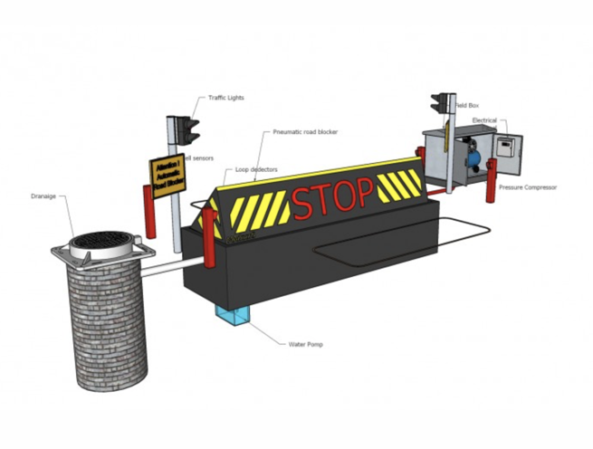 Pneumatic Road Blocker Barrier - Image 3