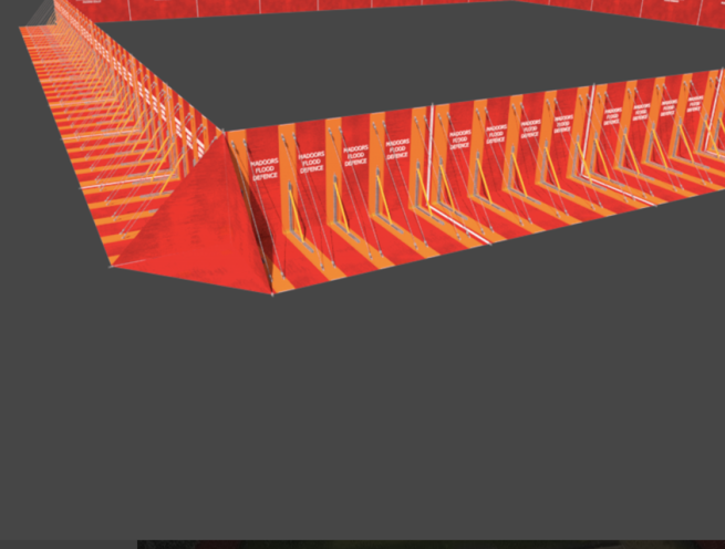 PVC Tarpaulin Manual Portable Foldable Flood Barrier - Image 4