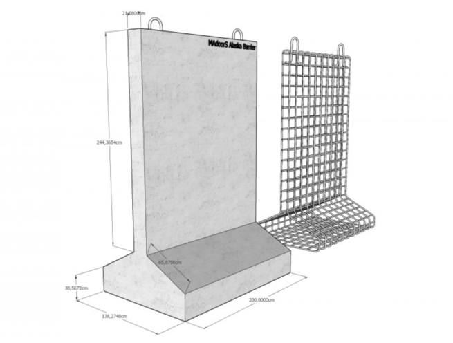 Alaska Concrete Barrier Wall - Image 9
