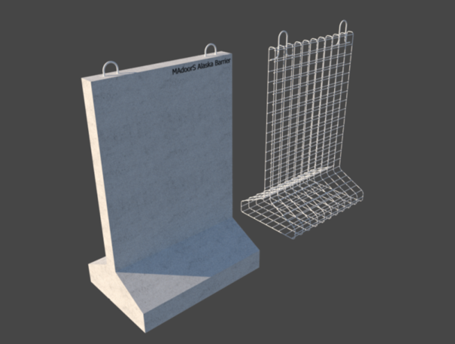 Alaska Concrete Barrier Wall - Image 6