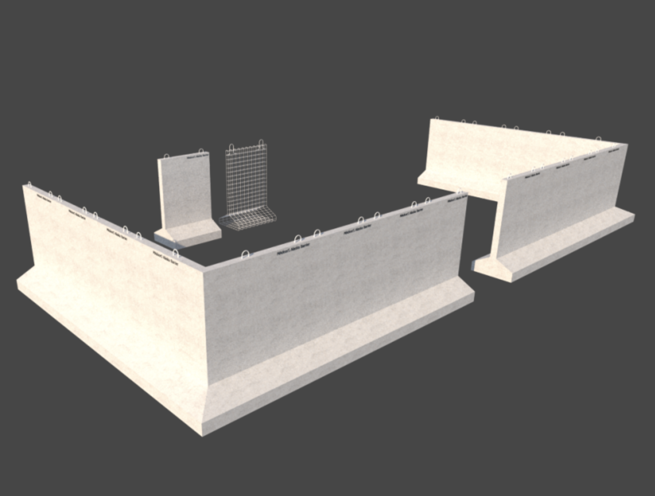 Alaska Concrete Barrier Wall