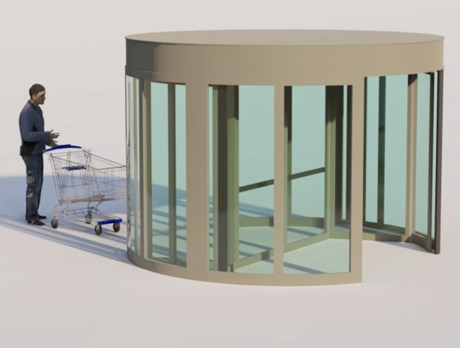 Two Wing Automatic Revolving Door - Image 3