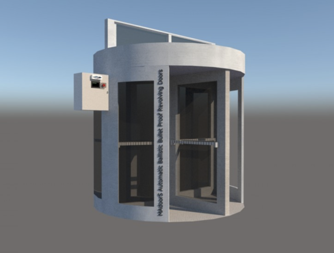 Ballistic Bulletproof Revolving Door