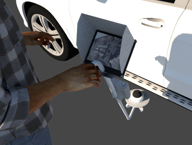 Handheld Mobile Under Vehicle Inspection Camera System