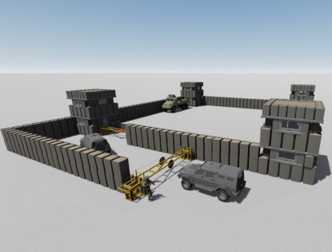 Gabion Sand Defence Wall Basket Box Military Castle Garrison Camp Systems - Image 2