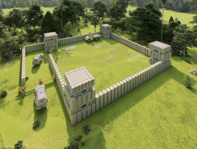 Gabion Sand Defence Wall Basket Box Military Castle Garrison Camp Systems