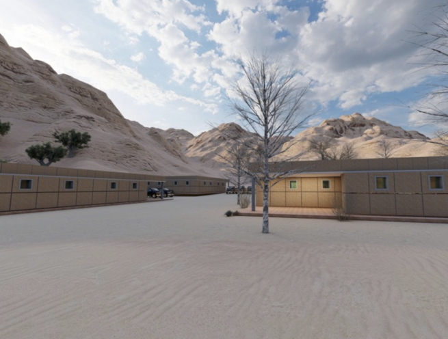 Gabion Basket Defense Wall Military Dormitory, Barrack, Dining Hall, Toilet, Bathroom, Housing - Image 8