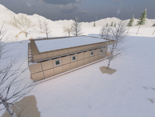 Gabion Basket Defense Wall Military Dormitory, Barrack, Dining Hall, Toilet, Bathroom, Housing - Image 5