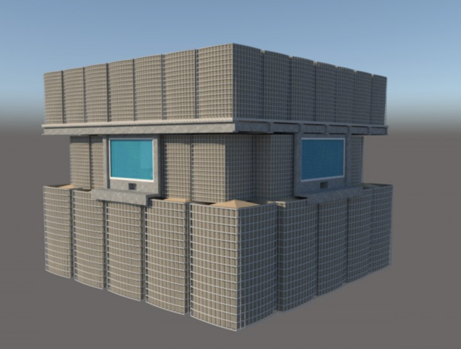 Bulletproof Glass, Door for Gabion Sand Basket Guard Booth - Image 9