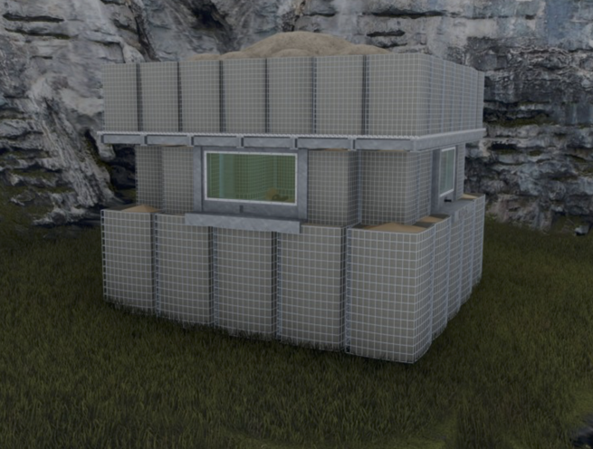 Bulletproof Glass, Door for Gabion Sand Basket Guard Booth - Image 3