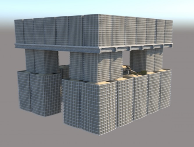 Gabion Basket Box Security Guard Booth - Image 4