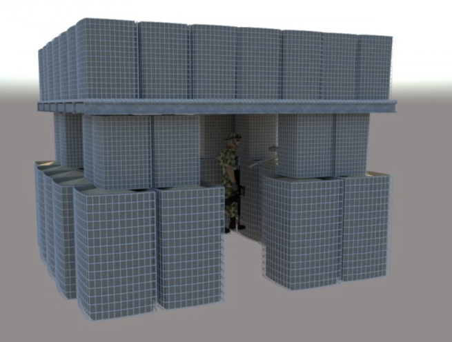 Gabion Basket Box Security Guard Booth - Image 3