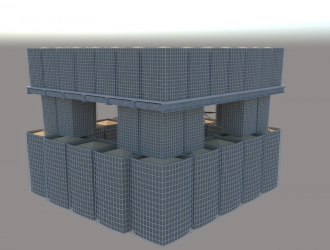 Gabion Basket Box Security Guard Booth - Image 2