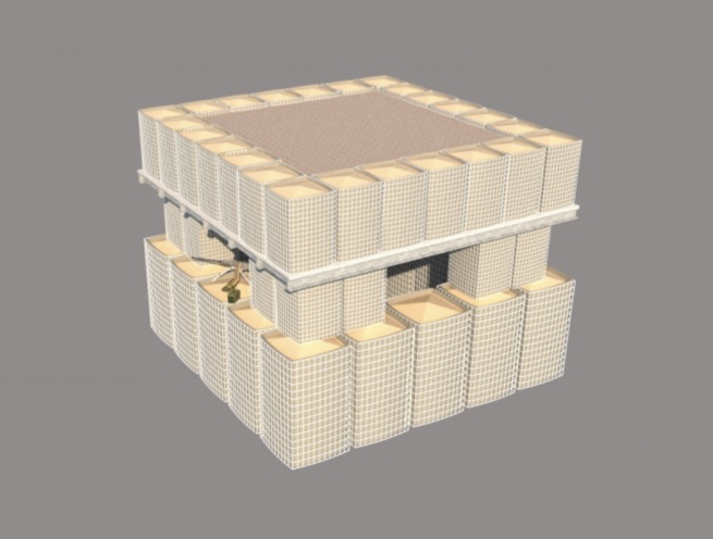 Gabion Basket Box Security Guard Booth