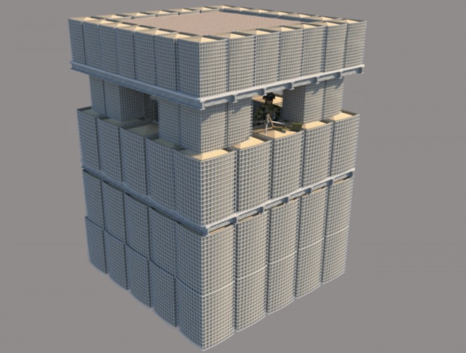 Accordion Folding Sand Filled Gabion Guard Tower (Type 2) - Image 7