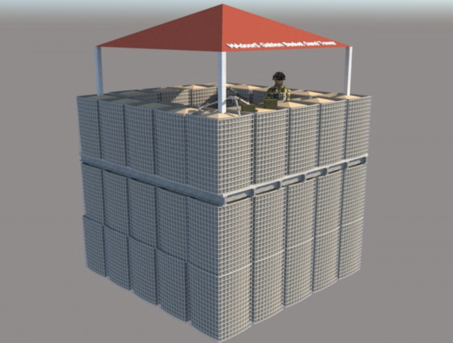 Gabion Basket, Gabion Wall, Gabion Cage Ballistic Guard Watchtower (Type 1) - Image 3