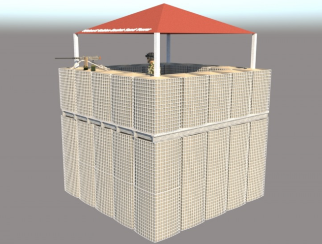 Gabion Basket, Gabion Wall, Gabion Cage Ballistic Guard Watchtower (Type 1) - Image 5