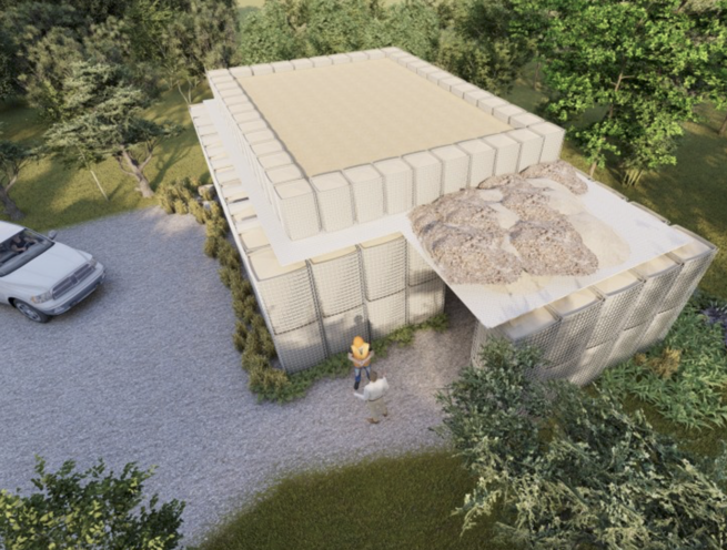 Gabion Defense Wall Armory, Weapon, Bunker, Magazine, Shelter Systems - Image 3