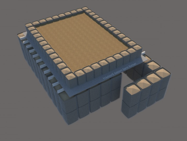 Gabion Basket Explosion Proof Shelter, Bunker, Home, Dormitory