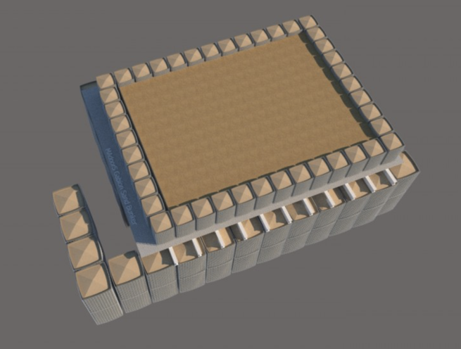 Gabion Basket Explosion Proof Shelter, Bunker, Home, Dormitory - Image 7