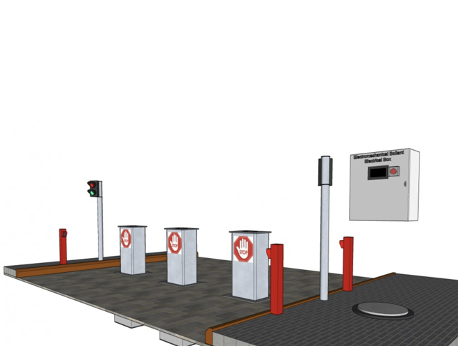 Electro-mechanical Motorized Rising Bollard - Image 2