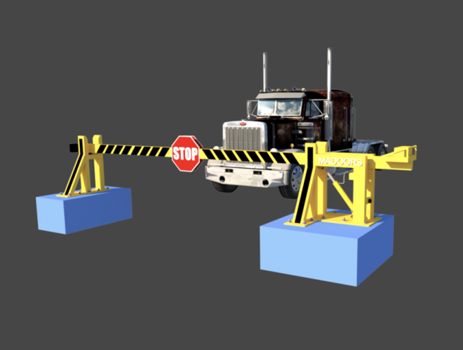 M30 K8 K4 Impact Test Manual Rising Drop Arm Barrier - Image 4