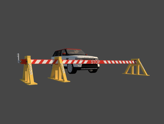 Non-motorized And Motorized Sliding Arm Beam Barrier Gate