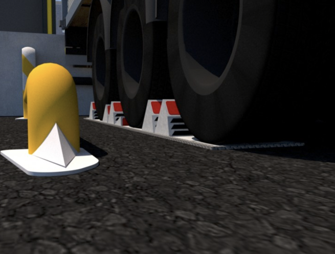 Double Chock Vehicle Wheel Restraint - Image 5