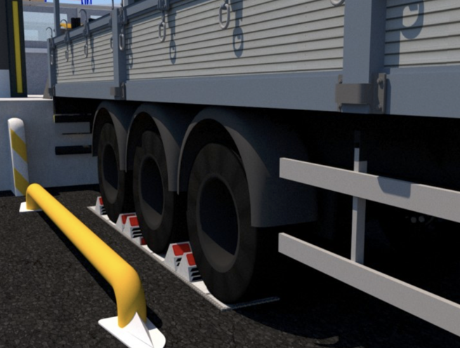 Double Chock Vehicle Wheel Restraint - Image 9