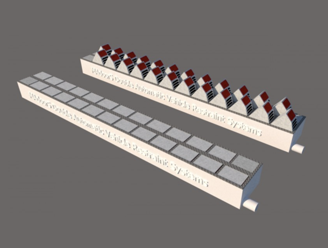 Double Chock Vehicle Wheel Restraint - Image 2
