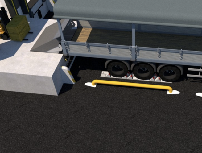 Double Chock Vehicle Wheel Restraint