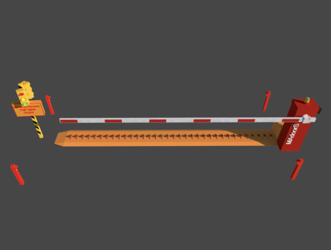 Vehicle Spike Barrier with Drop Arm Barrier - Image 3