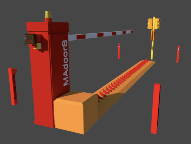 Vehicle Spike Barrier with Drop Arm Barrier - Image 4