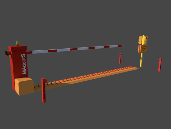 Vehicle Spike Barrier with Drop Arm Barrier - Image 2