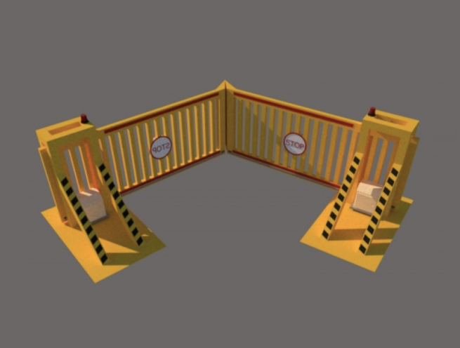 V-Gate Anti-Ram Impact Test Sliding Gate