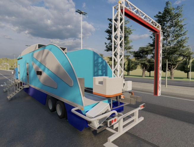 Mobile Trailer X-Ray Container, Truck, Vehicle, Cargo Screening Inspection Scanning - Image 3