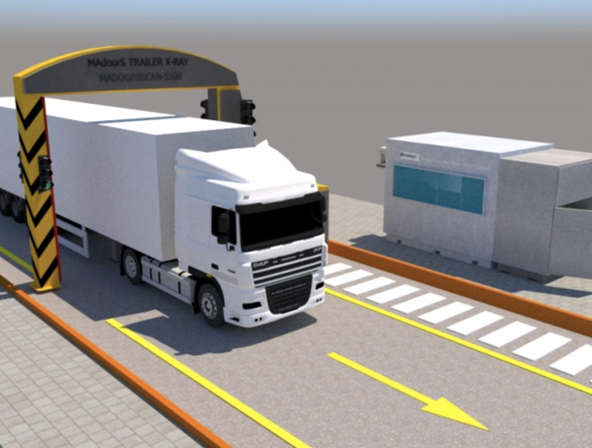 Portal Gantry X-Ray Truck Cargo Trailer Container Scanning