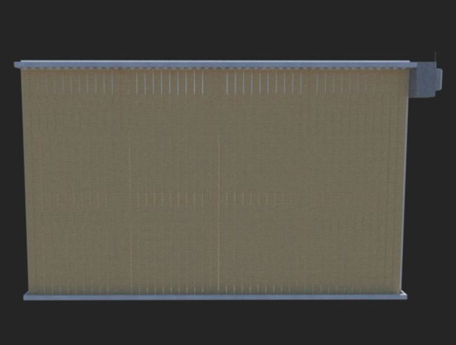 Bulletproof Vertical Jalousie Roller Blind - Image 2